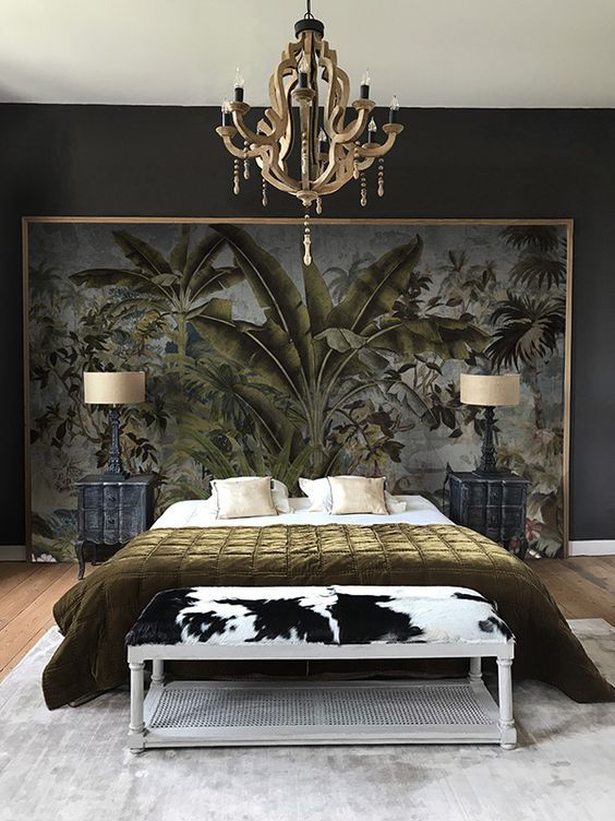 Natural Black and White Bedroom