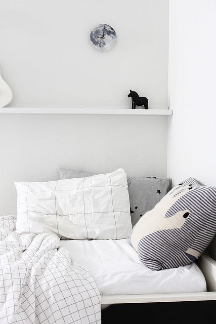 monochrome kids room