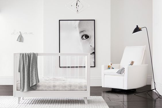 monochrome kids room