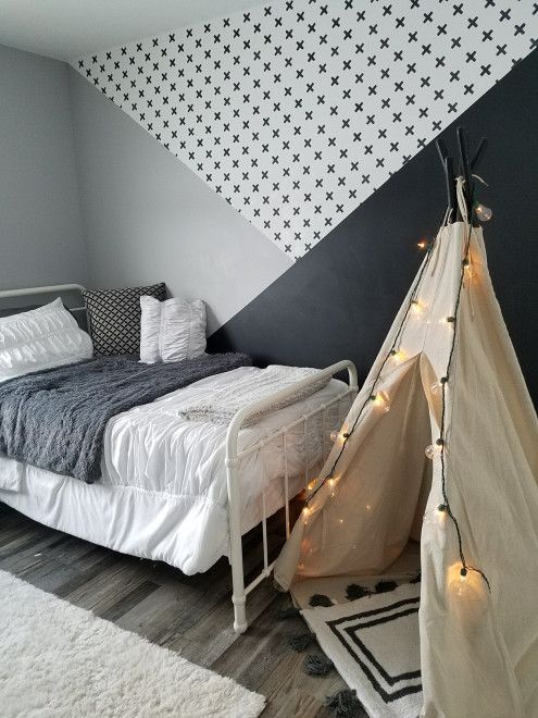 monochrome kids room