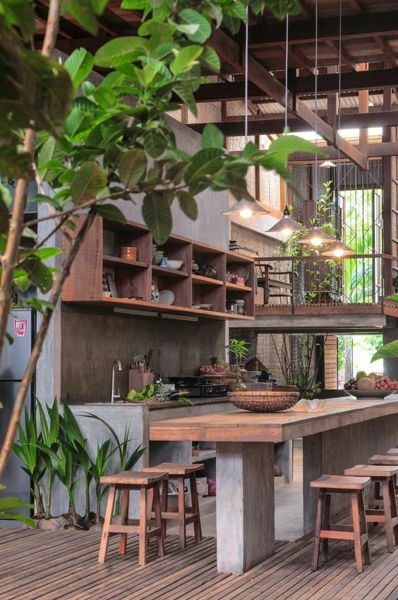 Tropical Kitchen Design Ideas